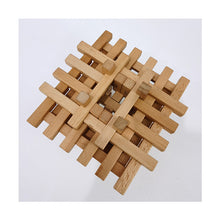 Load image into Gallery viewer, Wooden Stacking Blocks Wood Holder Block Assemble Toy
